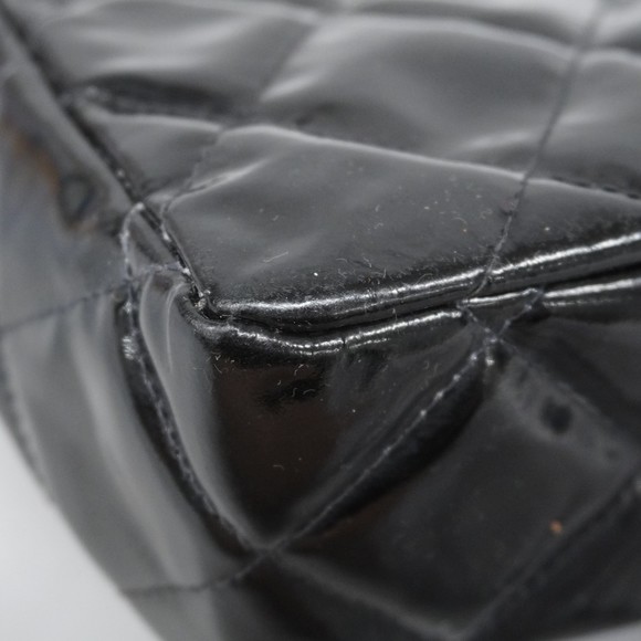 Chanel Shoulder Bag Matelasse Patent Leather Black Women's - Picture 6 of 16